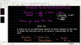 CSEC Mathematics Lesson 021  Discount Sales Tax Profit and Loss [upl. by Atirahs]