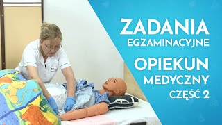 Egzamin Zawodowy Opiekun Medyczny  mycie krocza na basenie sanitarnym i zmiana pieluchomajtek [upl. by Millhon]