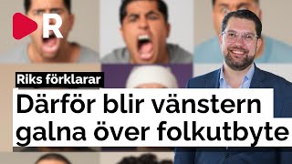 Därför blir vänstern galna över att Jimmie Åkesson säger quotfolkutbytequot [upl. by Gerdi207]