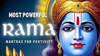 POWERFUL RAMA Mantras for Positivity  Rama Rameti Vishnu Ganesha Mantras and more [upl. by Cyb]