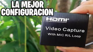 como CONFIRGURAR la CAPTURADORA VIDEO CAPTURE with MIC RL Loop  LA MEJOR CONIFGURACION  OBS [upl. by Tiffie375]