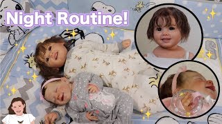 Reborn Night Routine with Toddler Nora and Baby Hazel  Kelli Maple [upl. by Pike545]