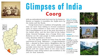 Glimpses of India  Coorg Class 10 Explanation in Hindi by Ajeet Sir [upl. by Hepza]