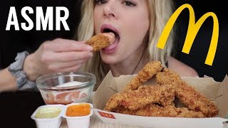 ASMR McDonalds Buttermilk Chicken Tenders soft whispers  Mukbang  Review [upl. by Khalin650]