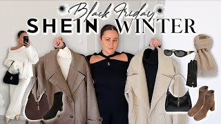 SHEIN WINTER HAUL 2024  1 Winter Wardrobe Basics amp Outfit Ideas BLACK FRIDAY [upl. by Tierney]