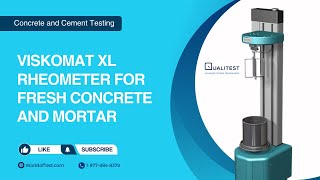 Viskomat XL Rheometer for Fresh Concrete and Mortar  WorldofTestcom [upl. by Nabois]