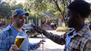 Street Preacher Challenged By Lukewarm Christian After Preaching With The Holy Ghost Fire [upl. by Weissman]