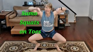 Squat Challenge Day 52 Epic Sumo Squat on Toes [upl. by Yvan511]