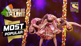 The quotGolden Buzzer Girlsquot Presented A Perfect Dance Act  Indias Got Talent Season 9  Most Popular [upl. by Jen636]