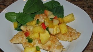 Macadamia Crusted Chicken Recipe  DishDishus Recipe App amp Recipe Box [upl. by Ettenirt]