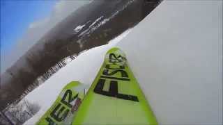 Ski Quebec HD SkiCam Video Trois Ruisseaux at Mont Orford [upl. by Akiemat]