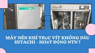 Đánh giá máy nén khí trục vít không dầu Hitachi Next series 2014 Giá rẻ có tốt không [upl. by Miarzim]