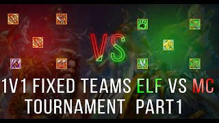 1v1 Fixed Teams Elf vs Mc Tournament  Warpsear Online  Part 1 [upl. by Ylevol]