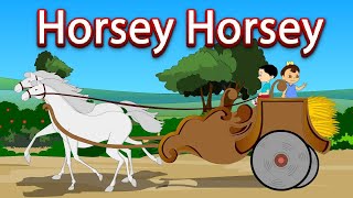 Horsey Horsey Dont You Stop  Nursery Rhyme with Lyrics  For Children [upl. by Nashbar]