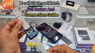 Xcell G8 SmartWatch Unboxing  Features  Connection Guide  Add Custom Wallpaper [upl. by Aggappe]