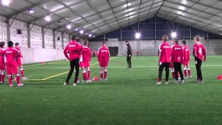 Séance entrainement football  STANDARD LIEGE U13 Travail de coordination U14 [upl. by Tjader494]