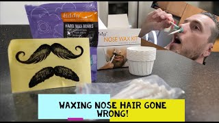 NOSE HAIR WAXING GONE WRONG DUDE FAIL [upl. by Okire533]