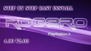 PS3 CFW 430 V205 ROGERO Easy Install Tutorial  File HD [upl. by Eliezer889]