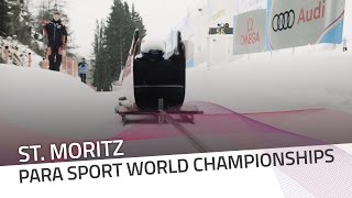 Monobob Launcher officially introduced in St Moritz  IBSF Para Sport Official [upl. by Horowitz]