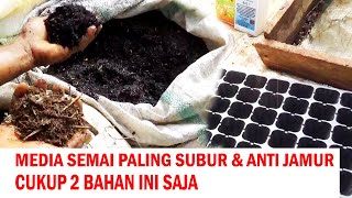 BONGKAR RAHASIA Cara Membuat MEDIA SEMAI ORGANIK Paling Subur amp Anti Jamur CUKUP 2 BAHAN INI [upl. by Eelrac]