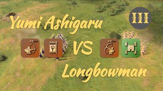 Yumi Ashigaru  Bannerman vs Longbowman  Network of Castles in Castle [upl. by Nedac]