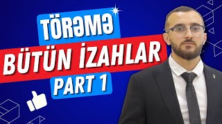 ✅️❗️👉Törəmə Mövzu izahı Part 1 Bütün izahlar Qızıl qaydalar blok riyaziyyat dim [upl. by Bearce]