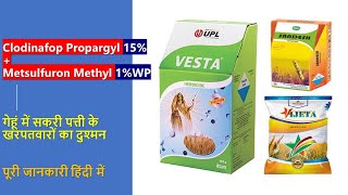 Clodinafop Propargyl 15  Metsulfuron Methyl 1 WP  गेहूं चौड़ी पत्ती और सकड़ी पत्ती खरपतवारनाशी [upl. by Eyla]