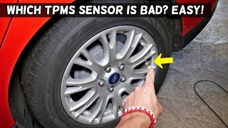 HOW TO TELL WHICH TPMS SENSOR IS BAD demonstrated on FORD [upl. by Valentine959]