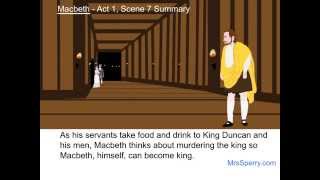 Macbeth  Act 1 Scene 7 Summary [upl. by Josee]