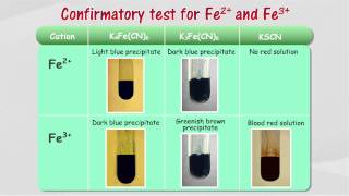 Confirmatory Test for Cations [upl. by Natala]