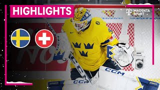 Schweden  Schweiz  IIHF U20 EishockeyWM  MAGENTA SPORT [upl. by Dolhenty]