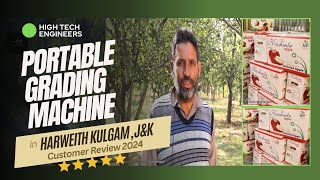 Customer review of Portable Grading Machine in Harweith Kulgam Kashmir [upl. by Alicec565]