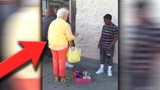 Grandma Karen Screams At Kid Selling Candy Hero Saves The Day [upl. by Winser191]