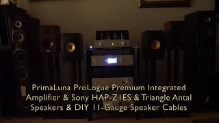 PrimaLuna ProLogue Premium  Triangle Antal Speaker  Sony HAPZ1ES  Sound Demo [upl. by Ahrat]