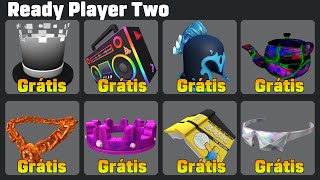 COMO GANHAR TODOS OS ITENS GRÃTIS DO EVENTO READY PLAYER TWO NO ROBLOX 2023 [upl. by Floss]