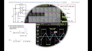 Astabile Kippstufe mit Operationsverstärker Multivibrator [upl. by Vale]