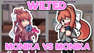 When DDLC Modding Goes Too Far  Friday Night Funkin  Wilted  Monika VS Monika [upl. by Halie]