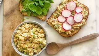 Vegan Chickpea Salad Sandwich Recipe [upl. by Cira]