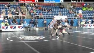 Junior 145  Walker Dempsey New Jersey vs Kenny Martin Nebraska [upl. by Player]