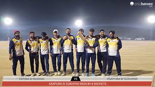 Live Cricket Match  Fatima XI Dudhai vs Asapura XI Sukhpar  02Dec24 0922 PM 10  Kukma Nani Re [upl. by Pancho]