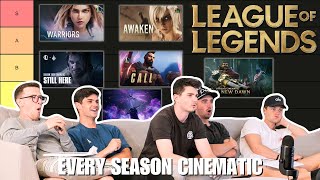 Arcane SUPERFANS ReactRank EVERY League of Legends Season Cinematic  REACTION [upl. by Savior]