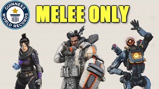 The WORLD RECORD for MELEE ONLY has been ACHIEVED in Apex Legends [upl. by Eitnom]