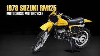 1978 Suzuki RM125 Motocross Motorcycle [upl. by Scotney]