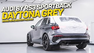 Brand New 2023 Audi RS3 8Y Vorsprung Sportback on Delivery Mileage in Daytona Grey Pearl [upl. by Noda287]