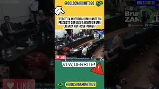 DEPUTADA PSOLISTA TENTA LACRAR E LEVA INVERTIDA DE DERRITE EM CPI [upl. by Hennebery269]