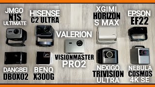 GAME CHANGING 4K Laser Projectors 2024 Valerion Nexigo XGIMI Hisense JMGO Epson Nebula BENQ [upl. by Zoellick]