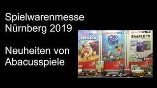 Spielwarenmesse 2019 Nürnberg  Neuheiten bei Abacusspiele  Die Brettspieltester [upl. by Kataway201]