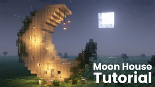 Minecraft Moon Shaped House Tutorial [upl. by Blanka103]