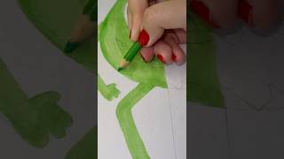 One drawing two different styles 👩🏻‍🎨✨markerdrawing pencilcolourdrawing shortvideo [upl. by Seline220]