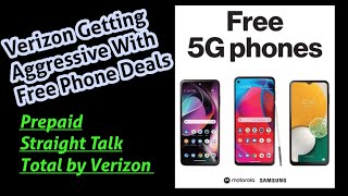 Verizon Deals in Prepaid Free Phones  Straight Talk  TracFone  Total by Verizon [upl. by Rennane]